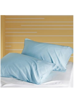 Buy Microfiber Pillowcases 2-Pcs Soft Pillow Cover With Envelope Closure (Without Pillow Insert),Quil Grey in Saudi Arabia