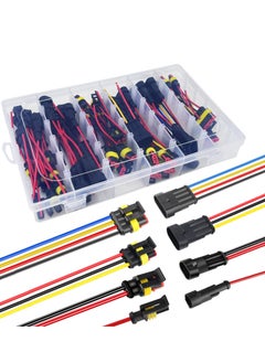 Buy 20 AWG Waterproof Wire Connectors Automotive Electrical Connectors Quick Disconnect Wire Connectors 1/2/3/4 Pin with 20 Gauge Wire (26 Kits) in Saudi Arabia