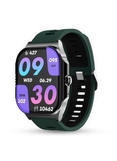 Buy Alive 1.99" Always on Amoled Display Smartwatch, Quick Notification, Magnetic Charging, IP67 Water Resistance, BT Calling, Health Suite, Multisport Mode, AI Voice Assistance, Forest Green in UAE