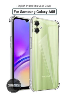 Buy Samsung Galaxy A05 Shock Proof Case Cover - Ultra Clear, Durable & Accurate Cut-outs - Scratch, Dust & Smudge Protection - Clear Silicon Back Cover for Samsung Galaxy A05 in Saudi Arabia