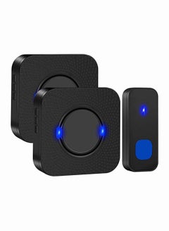 Buy Waterproof Wireless Doorbell, At 300 Feet with 55 Door Bell Chime, 5 Levels Volume & LED Flash, for Home, Business in Saudi Arabia
