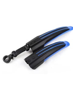 Buy Adjustable Road Mountain Bike Bicycle Cycling Tire Front/Rear Mud Guards Fenders Set (Blue, CM010B) in Egypt