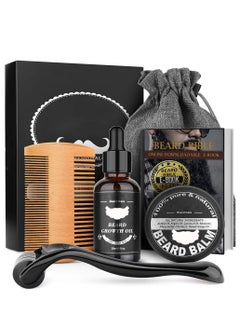 اشتري Beard Growth Kit, Beard Kit for Men, Beard Growth Oil (2oz), Beard Balm and Comb, Stimulate Beard and Hair Growth - Gifts for Men Dad Him Boyfriend Husband Brother في السعودية