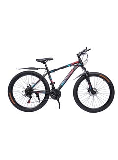 Buy 21 Speed Explorer MTB Road Bike | 26 inch Spoke Wheel Bicycle | Disk Brakes | Shock Absorbing Front Fork | Shimano Shifters | High Carbon Steel | MTB Seat in Saudi Arabia