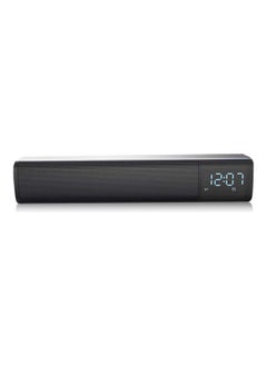 Buy Bluetooth Wireless Speaker With FM Radio And Clock LU-VQ9-75 Black in UAE