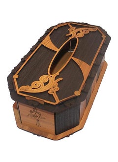 Buy Arts Of Laser Wooden Tissue Box - Brown in Egypt