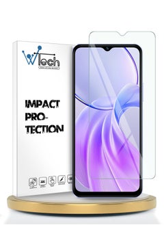 Buy Premium Series Curved Edges 9H 2.5D Tempered Glass Screen Protector For Vivo Y28s 5G 2024 Clear in UAE