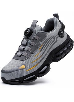 Buy Steel Toe Shoes for Men Lightweight Safety Shoes Comfortable Puncture Proof Slip On Indestructible Work Shoes. in Saudi Arabia