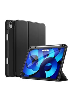 Buy Hybrid Slim Case Combo Samsung Galaxy Tab S8/Tab S7 with S Pen Holder Shockproof Cover Auto Wake/Sleep with Screen Protector BLACK in UAE