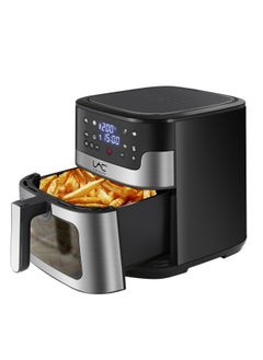 اشتري 10L Large Size AirFryer 360° Turbo Airflow Tech One touch Panel, and 10 Presets Family Size Countertop Nonstick Air Fryers Elegant Stainless Steel Design في الامارات