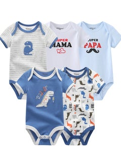 Buy Pure Cotton Children's Clothing Five-Piece Set Breathable And Comfortable Baby Clothes in Saudi Arabia