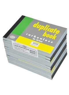 Buy 12-Piece FIS Duplicate Books, NCR Paper (50 Sets), A6 Size - FSDUA6NCRN in UAE