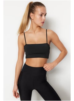 Buy Knitted Sports Bra with Black Mid Support/Styling Rope Strap THMSS23SS00024 in Egypt