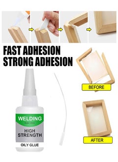 اشتري High Strength Multifunctional Glue 30g Rapid Solidification Strong Adhesion High Temperature Resistance Good Waterproof,Can Quickly Paste Wood Rubber Sole Metal Ceramic Glass Acrylic Diy في السعودية