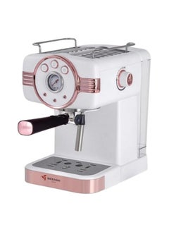 Buy Mebashi 1.5L Espresso Coffee Machine, 20 Bar Pressure Pump, Detachable Water Tank(ME-ECM2046)( 1100 W) (White) in UAE