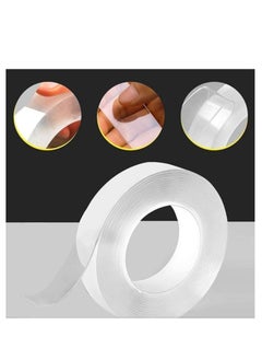 Buy Durable, strong, multi-purpose, removable double-sided slottape with a washable adhesive grip, suitable for walls, panels, carpets, and household items, 3 meters in Egypt