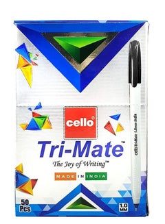 اشتري 50-Piece Trimate Ballpoint Pen Black Ink في الامارات