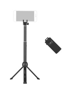 Buy VCT-992 7-Section Wireless Remote Selfie Stick Black in Saudi Arabia