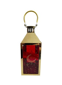 Buy Arabic Style Candle Holder Lantern Retro Metal Lantern Stand Ramadan Decorative in UAE