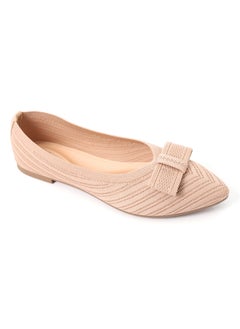 اشتري Stitching Details & Front Bow Slip On Flats في مصر