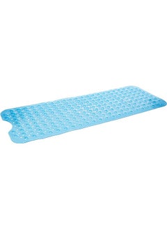 اشتري slip Bath Mat Shower Mat With Suction, Blue في السعودية