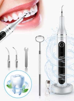 Buy Ultrasonic Electric Dental Calculus Remover Kit, with 5 Adjustable Modes 2 Replaceable Clean Heads in UAE