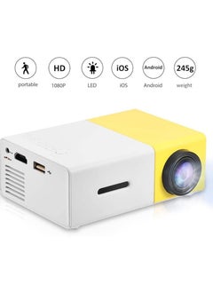 Buy Full HD LED Projector 600 Lumens YG-300 Yellow/White in UAE