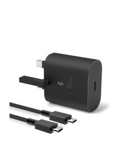 Buy 25W Fast Phone Charger Type C Plug for Samsung Galaxy S24/S22/S23 FE, S24 Ultra/S23 Ultra, S21+/S22+/S23+, S10/S22/S23, S20 FE, A55/A54/A05/M14/A73, USB C Samsung Adapter Super Fast Charging Cable in Saudi Arabia