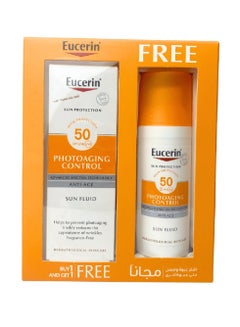 Buy Photoaging Control Anti-Age Sun Fluid 1+1 50ml in UAE