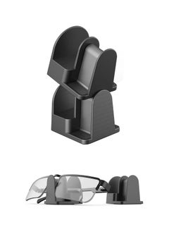 Buy Eyeglass Holder Stand Glasses Wall mount sunglass storage organizer Compatible with Car Sunglass Holder (2Pack)(Black) in UAE