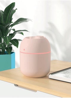 اشتري Portable Mini Air Humidifier with USB Power, Ultra-Quiet Operation, Auto Shut-Off, Two Mist Modes, Nano Atomization, and Night Light - Perfect for Home, Office, Car, Baby Room, and Travel في الامارات