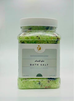 Buy MEDSPA Rosemary Bath Salt for Body & Foot Spa, Calming, Relaxing, Muscle Pain Relief, Aromatherapy, Pure and Natural, Sea Salt, Rosemary Essential Oil with Rose Petals 3kg 105oz in UAE