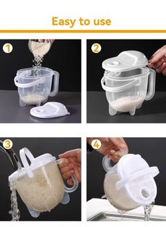 Buy Rice Washing Bowl Plastic Rice Washing Bowl Vegetable Fruit Pasta Hand Strainer Kitchen Household Household in Egypt