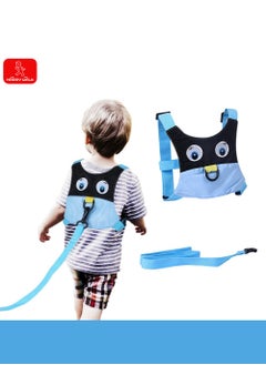 اشتري Baby Anti Lost Safety Walking Harness, Toddler Safety Leash for Babies Kids Boys and Girls,Cute Toddler Harness with Leash - Blue في السعودية