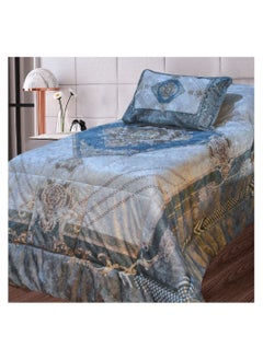 اشتري quilt 3 pieces Velvet tableau size 240 x 250 cm model 718 from Family Bed في مصر