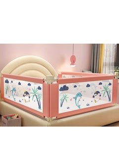 اشتري Baby Bed Rails Guard for Toddlers, Baby's Bedrail Kids Safety Beds Fence 180cm Extra Length（1 PCS For 1 Side） في الامارات