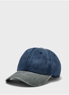 Buy Color Block Curve Peak Cap in UAE