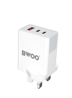 Buy Bwoo fast Charger, 3 in 1 40W Fast Charger in UAE