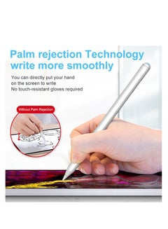 اشتري Stylus Pen for Apple iPad(2018-2022),With Tilt Sensitivity & Palm Rejection & Magnetic,Compatible iPad Pro 11/12.9(3rd/4th/5th)/Air 3-4-5/Mini 5-6/iPad 6/7/8/9th Generation,Writing/Drawing ipad Pencil في الامارات