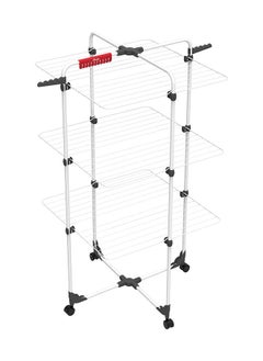 Buy Vileda Mixer 3 Cloth Dryer Tower Airer with 3 Shelves 30m, Flexible , 6 Laundry Grids, Versatile - White (132 x 71 x 71 cm) in UAE