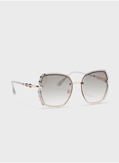 Buy Jeweled Frame Oversized Sunglasses in UAE