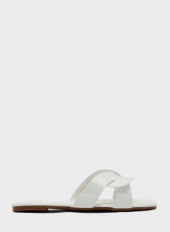 Buy Circular Interwoven Flat Sandal in Saudi Arabia