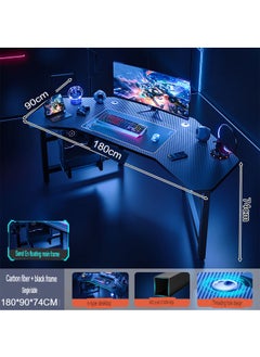 Buy Ergonomic Computer And Multifunctional Gaming Desk Table 180 cm in UAE