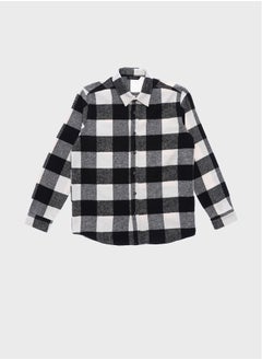 اشتري Regular Fit Long Sleeve Plaid Men's Lumberjack Shirt في مصر