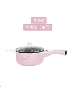 اشتري Multi-functional household small electric cooker mini student dormitory electric cooker small household appliances electric wok smart single handle pot 2L pink black liner (without steamer) في الامارات