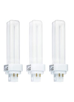 اشتري 3-Piece Four Pin Daylight Compact Fluorescent Lamp 18 W CFL Bulb في الامارات