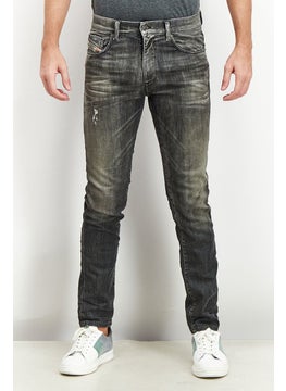 اشتري Men Slim Fit Stretchable Denim Jeans, Charcoal Grey في الامارات