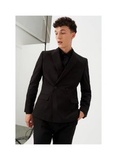 Buy Double Breasted Cotton Blazer in UAE