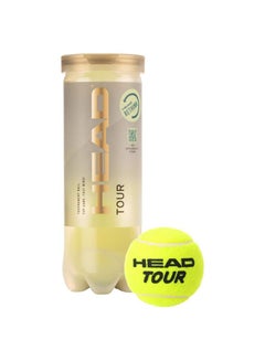 اشتري HEAD Tour Tennis Balls - Can of 3 balls, premium tennis ball for more speed في الامارات