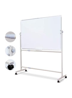 Buy Magnetic Whiteboard with Easel, Portable Double-Sided Dry 90 x 120 cm in UAE